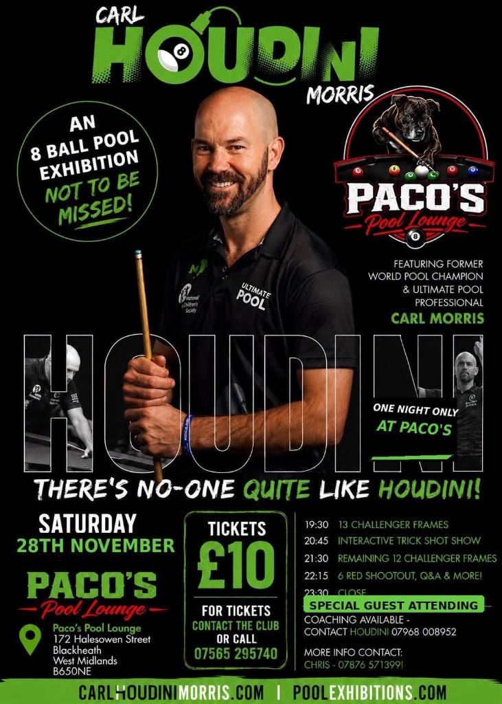 Carl 'Houdini' Morris — One Night Only